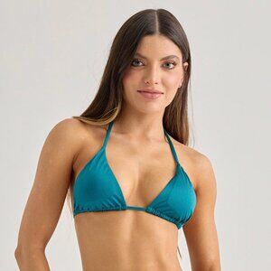 BECCA Triangle Bikini Top Icean Waves Teal